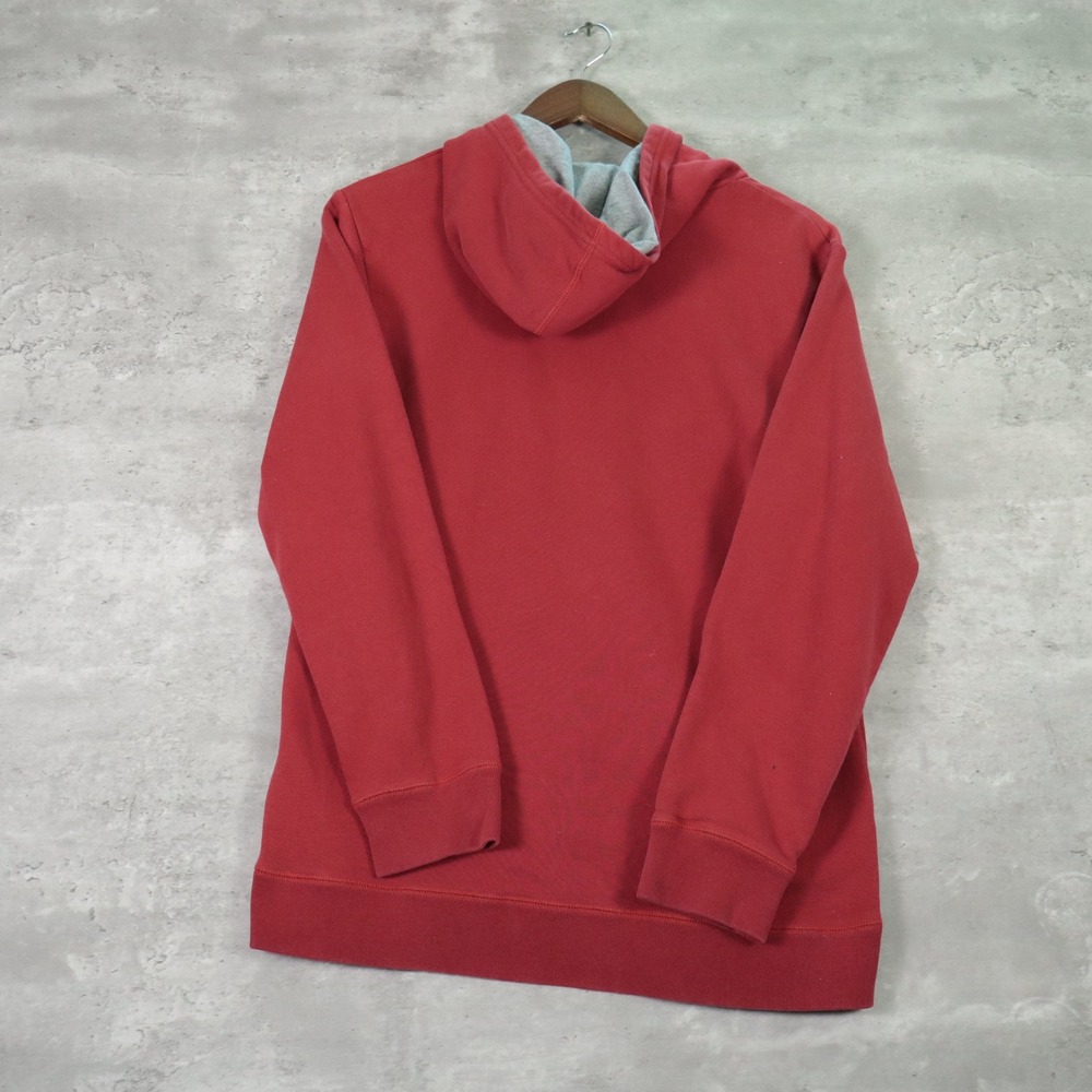 Nike Big Swoosh Hoodie Medium Red Pullover Sweatshirt Youth XL Fits M - Picture 3 of 6